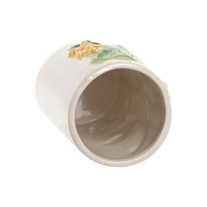 Jarron Tropical DKD Home Decor Crudo Verde 12 x 22 x 12 cm 2