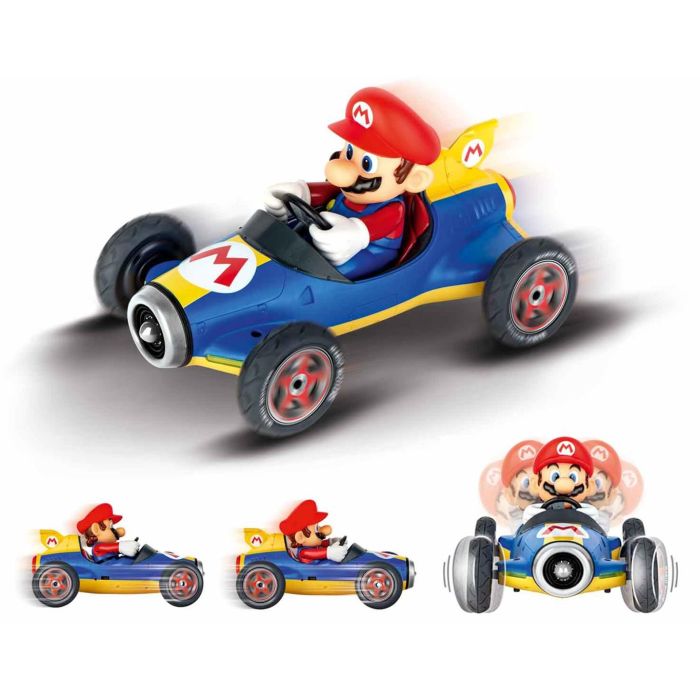 Carrera 181066 Coche Radio Control Mario Kart 8 Mach 8 Escala 1:18 Azul y Amarillo, Inclinación Dinámica, 9 km/h, +6 años 1 Carrera 181066 Coche Radio Control Mario Kart 8 Mach 8 Escala 1:18 Azul y Amarillo, Inclinación Dinámica, 9 km/h, +6 años 1
