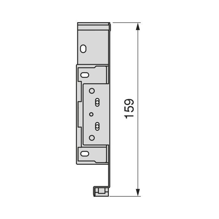 Emuca Cajón exterior Simplex 25kg de altura 159mm, profundidad 490mm, Acero, Pintado blanco 2 Emuca Cajón exterior Simplex 25kg de altura 159mm, profundidad 490mm, Acero, Pintado blanco 2