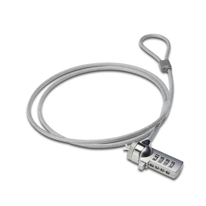 Ewent Candado para Portátil EW1241 con Combinación de 4 Dígitos y Cable de Acero de 1,5 m Ewent Candado para Portátil EW1241 con Combinación de 4 Dígitos y Cable de Acero de 1,5 m