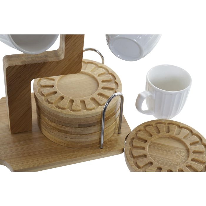 Cafe Basicos DKD Home Decor Blanco 18 x 22 x 18 cm Set de 6 (2 Unidades) 2 Cafe Basicos DKD Home Decor Blanco 18 x 22 x 18 cm Set de 6 (2 Unidades) 2