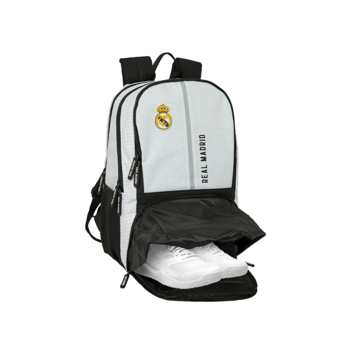 Mochila de Pádel Real Madrid C.F. 24/25 Blanco Gris 6 Mochila de Pádel Real Madrid C.F. 24/25 Blanco Gris 6