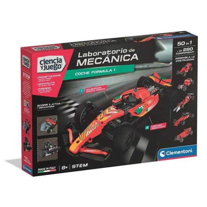 Clementoni Laboratorio de Mecánica Ciencia y Juego Coche de Carreras 350 Piezas Edad 8+ años Clementoni Laboratorio de Mecánica Ciencia y Juego Coche de Carreras 350 Piezas Edad 8+ años