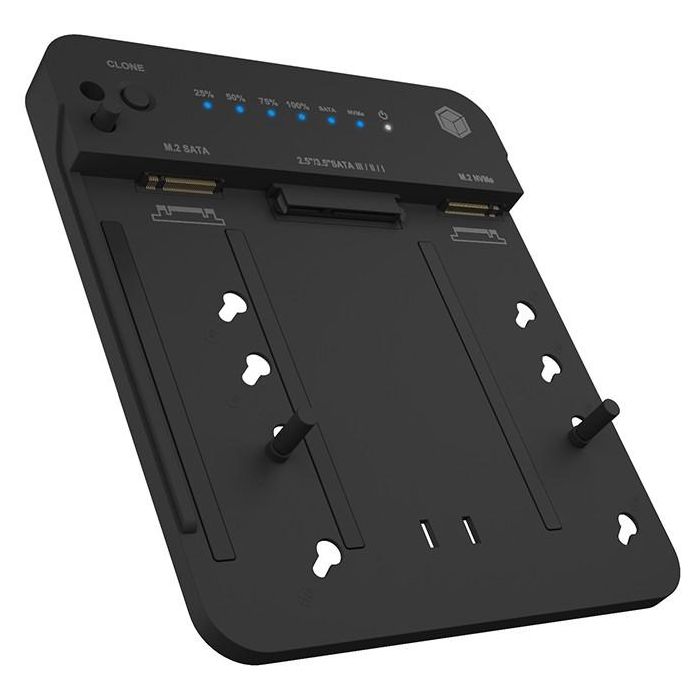 ICY BOX IB-2915MSCL-C31 Docking Station 2.5 & M.2 NVMe SATA USB 3.2 Gen 2 Type-C Negro