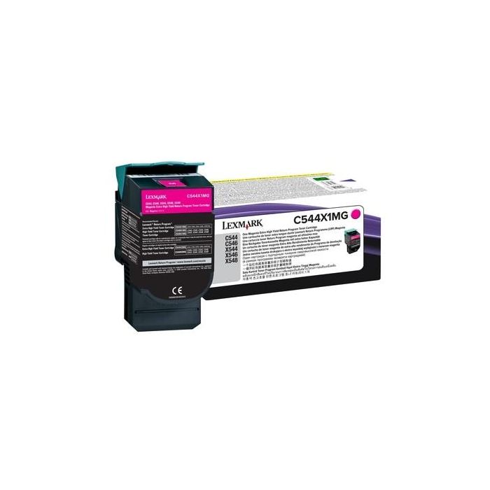Lexmark Toner C544X1MG Magenta Original para C544/X544, rendimiento de 4.000 páginas