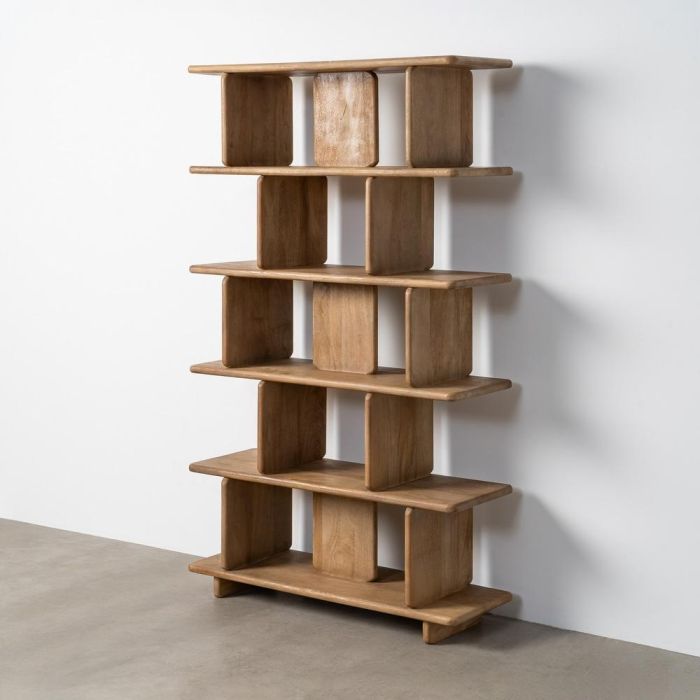 Estantería Natural Madera de Mango Salón 106 X 35,50 X 175 C