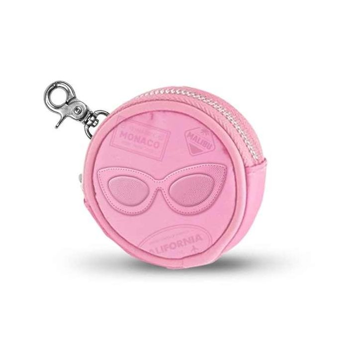 Karactermania Barbie Cookie Travel Monedero Redondo PVC Rosa 8,7x8,7x2,3 cm