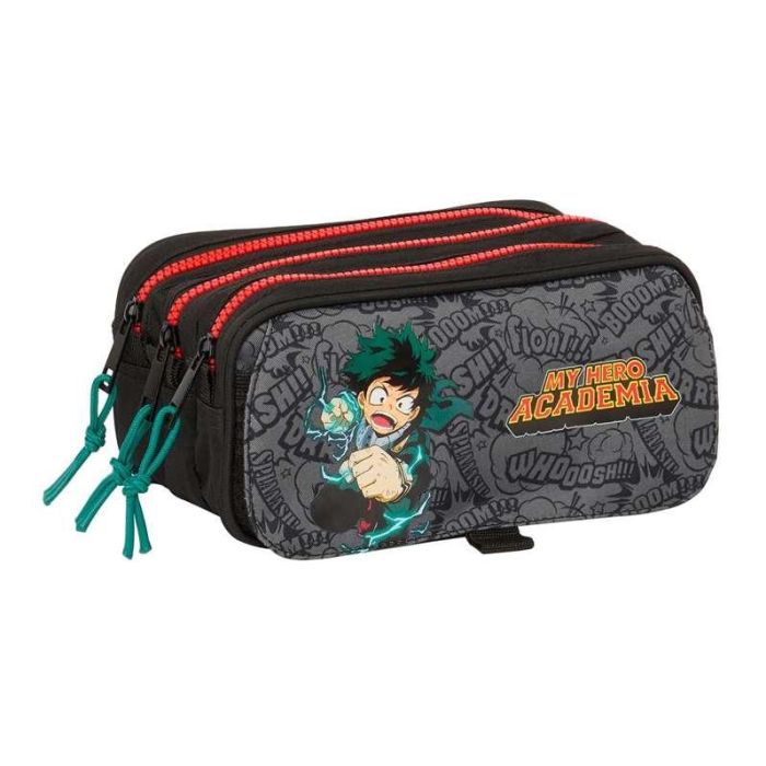 Estuche Escolar My Hero Academia Negro 21,5 x 10 x 8 cm 1