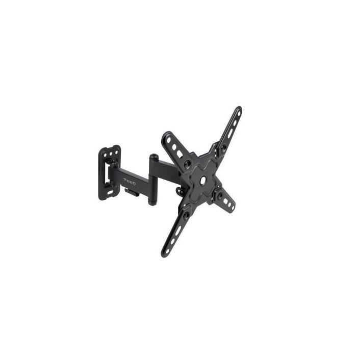 TooQ Soporte de Pared LP1344TN-B para Pantallas 13"-43", Negro, Giratorio, Ajuste de Inclinación, Gestión de Cables