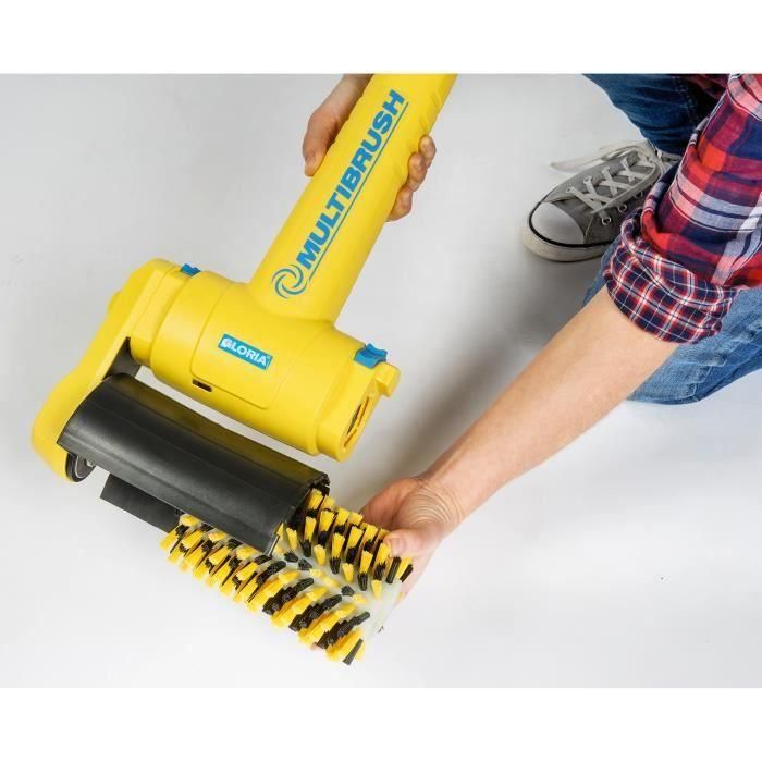 Gloria Cepillo Multibrush para limpieza profunda de tarimas de madera y composite, cerdas de nailon, compatible con SC y Li-On, uso en seco 2