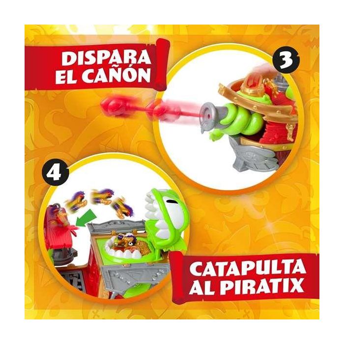 Magic Box Barco Pirata Kraken PPXSP112IN20 con Cañón, Catapulta y Prisión para 10 Figuras Piratix 7