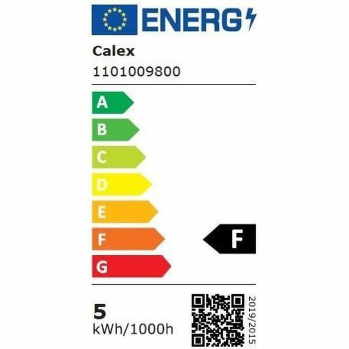 Bombilla LED E27 - CALEX - GLOBE G125 - Filamento recto - 4,5 W - 470 lm - 2700 K - Regulable - Transparente 1