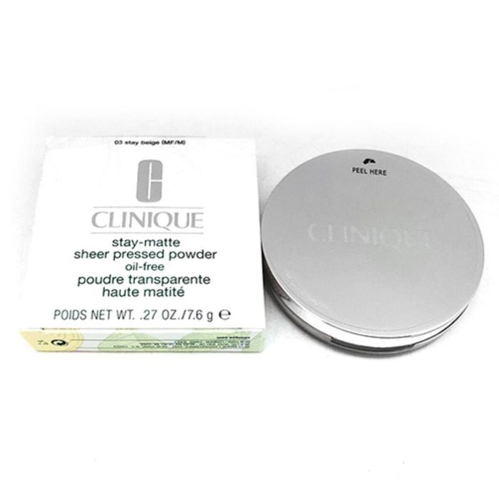 Clinique Stay-Matte Polvos Compactos Acabado Mate 02-stay neutral Clinique Stay-Matte Polvos Compactos Acabado Mate 02-stay neutral