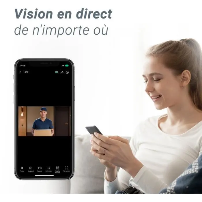 EZVIZ HP2 Cámara de Seguridad Inalámbrica 2MP Negro, Oro 5