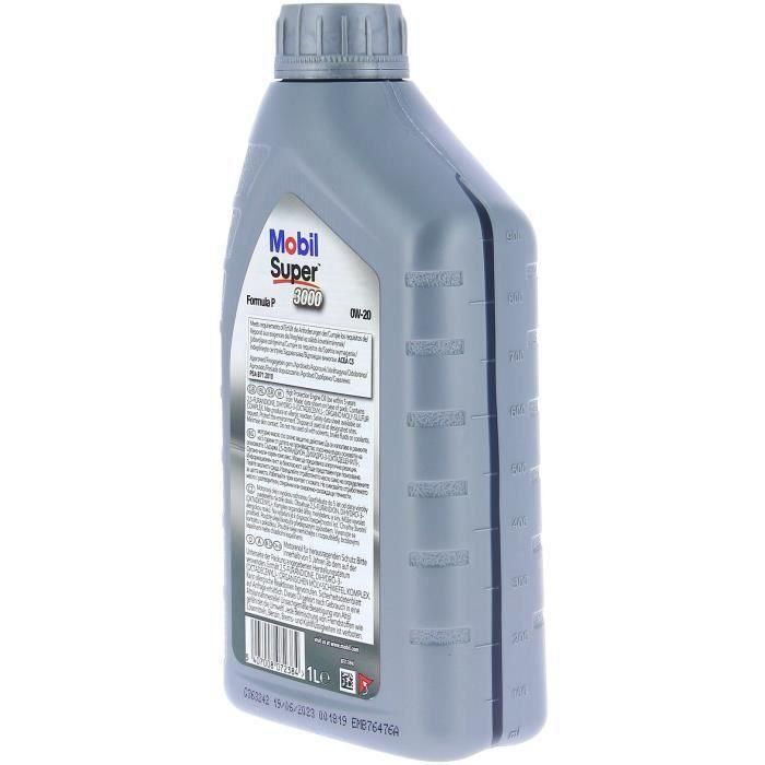 Contenedor de aceite de motor - MOBIL - S3000 0W20 Formula-P - 1 L - 4 estaciones 1