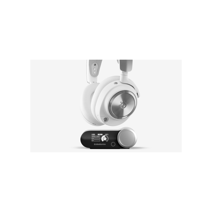 Steelseries Arctis Nova Pro Wireless Auriculares Inalámbrico y alámbrico Plata Blanco 1