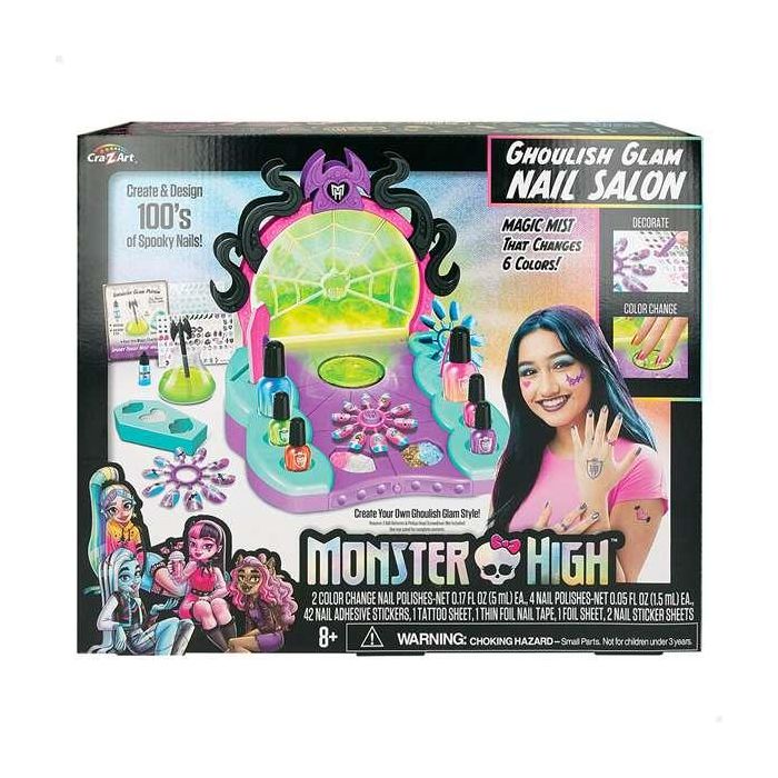Estudio de uñas monster high glam ghoulish con accesorios Estudio de uñas monster high glam ghoulish con accesorios