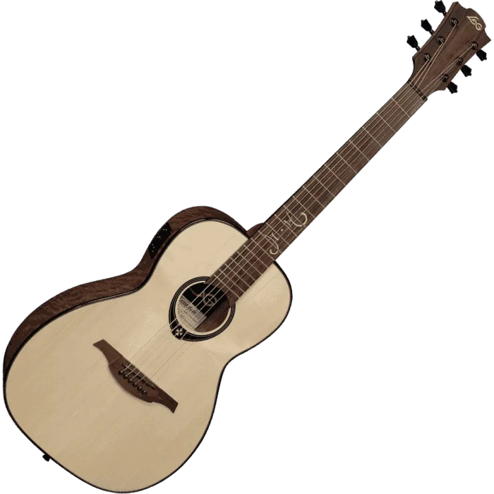 LAG Guitarra Acústica Parlor Michel Haumont T318 A/E - Natural 2 LAG Guitarra Acústica Parlor Michel Haumont T318 A/E - Natural 2
