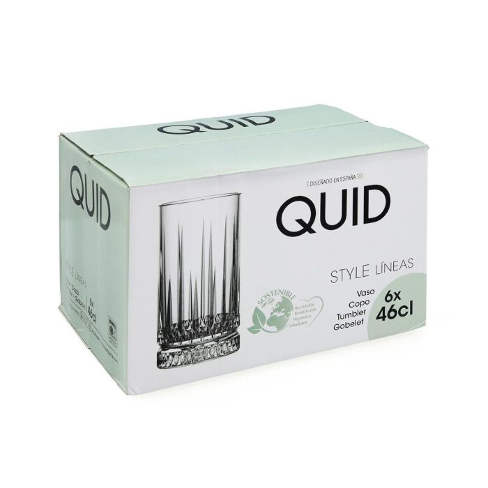 Vaso Alto Vidrio Style Quid 46 cL (6 Unidades) 4 Vaso Alto Vidrio Style Quid 46 cL (6 Unidades) 4