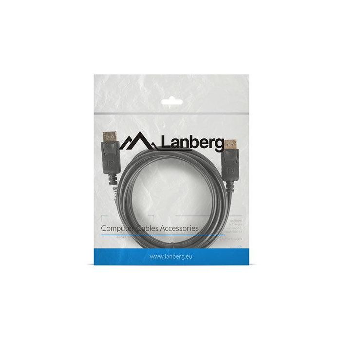 Lanberg Cable DisplayPort Macho Macho 4K 3m - Transmisión Audiovisual Alta Calidad Lanberg Cable DisplayPort Macho Macho 4K 3m - Transmisión Audiovisual Alta Calidad