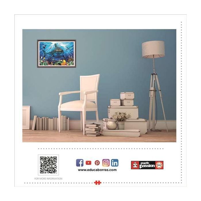 Puzzle 500 piezas gran tiburón blanco 5 Puzzle 500 piezas gran tiburón blanco 5