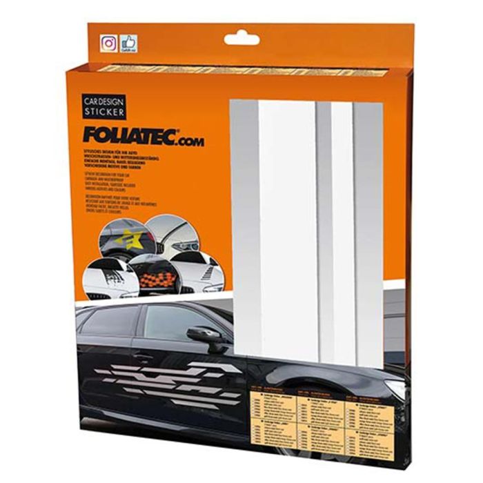 Foliatec FO33931 Pegatinas para Coche Diseño Líneas Blanco 5.8 x 360 cm Duraderas y Resistentes a la Intemperie 0 Foliatec FO33931 Pegatinas para Coche Diseño Líneas Blanco 5.8 x 360 cm Duraderas y Resistentes a la Intemperie 0