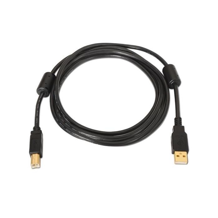 Aisens Cable Usb 2.0 Impresora Alta Calidad Con Ferrita Tipo A-M - B-M Negro 5,0M