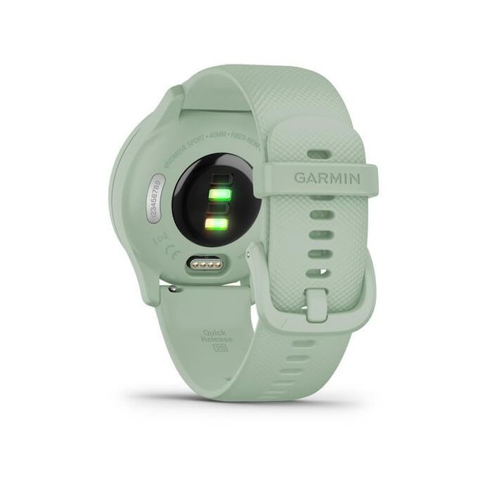 Garmin vivomove Sport Reloj inteligente híbrido con GPS y seguimiento de actividad, color menta y plata 5