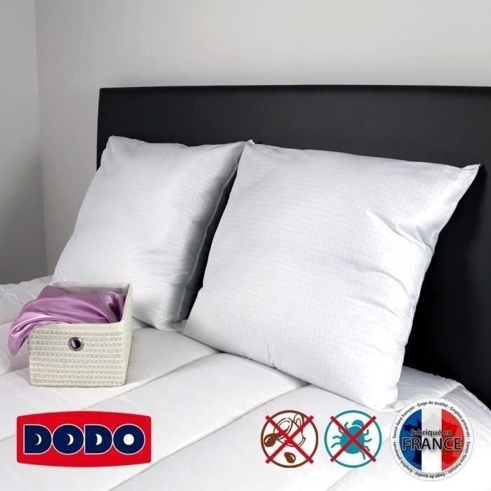 DODO Juego de 2 almohadas Total Protect 65x65 cm blanco 1 DODO Juego de 2 almohadas Total Protect 65x65 cm blanco 1