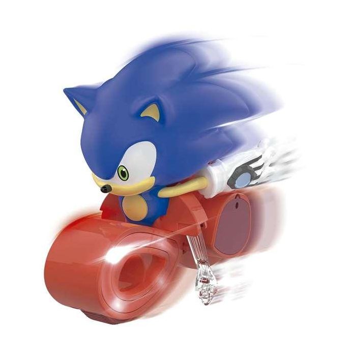 Moto radio control sonic con luces led ¡se inclina como el auténtico sonic! 25x15x25 cm 1 Moto radio control sonic con luces led ¡se inclina como el auténtico sonic! 25x15x25 cm 1