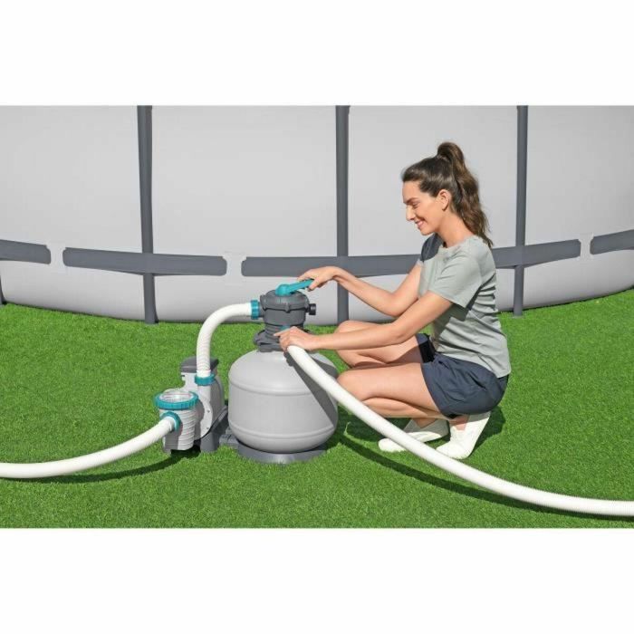 Bestway BES6941607361429 Bomba de Filtración de Arena para Piscinas de hasta 66 m³ 11.355 L/h con Prefiltro 3 Bestway BES6941607361429 Bomba de Filtración de Arena para Piscinas de hasta 66 m³ 11.355 L/h con Prefiltro 3