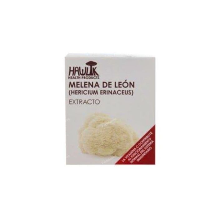 HAWLIK Melena de León Extracto Puro con Polisacáridos y Vitamina C, Suplemento Sistema Inmune, 60 Cápsulas Vegetales
