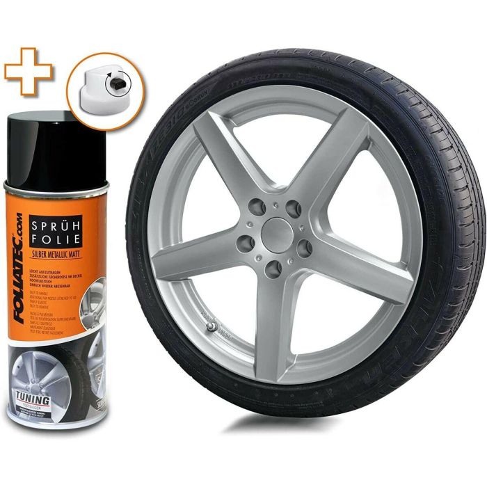 Foliatec FO2048 Goma Líquida Spray Film Removible Plata Metálico 400 ml - Flexible, Fácil Aplicación para Coche, Moto, Hogar, Jardín 0 Foliatec FO2048 Goma Líquida Spray Film Removible Plata Metálico 400 ml - Flexible, Fácil Aplicación para Coche, Moto, Hogar, Jardín 0