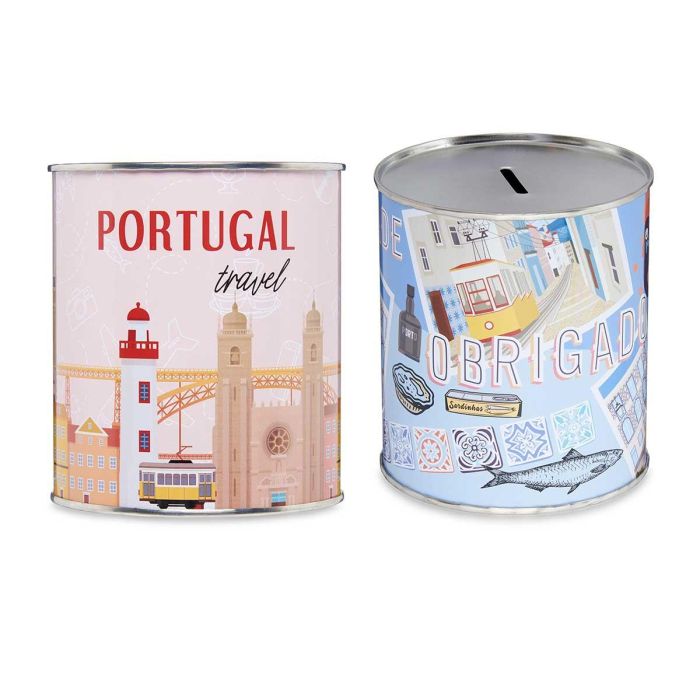 Hucha Metal 1K Portugal Surtidos Pincello 10X11CM (12 Unidades) Hucha Metal 1K Portugal Surtidos Pincello 10X11CM (12 Unidades)