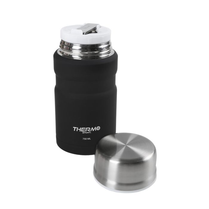 Termo para comida Thermosport 750 ml acero negro (6 Unidades) 2 Termo para comida Thermosport 750 ml acero negro (6 Unidades) 2