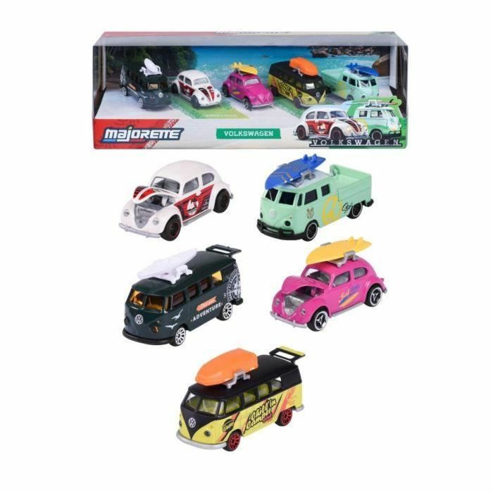 Majorette VW Pack de Regalo de 5 Piezas Coche Juguete para Niños a Partir de 3 Años SMO3467452077658