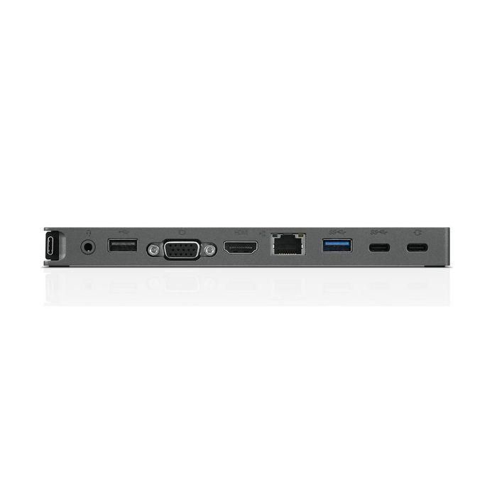 Lenovo Estación Acoplamiento Mini USB-C con HDMI, VGA, RJ-45 Ethernet, 2 USB-A, Jack Audio y Vídeo 4K 2