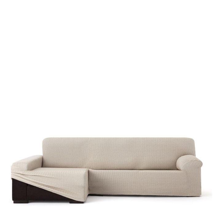 Funda para chaise longue de brazo largo izquierdo Eysa JAZ Beige 180 x 120 x 360 cm 1