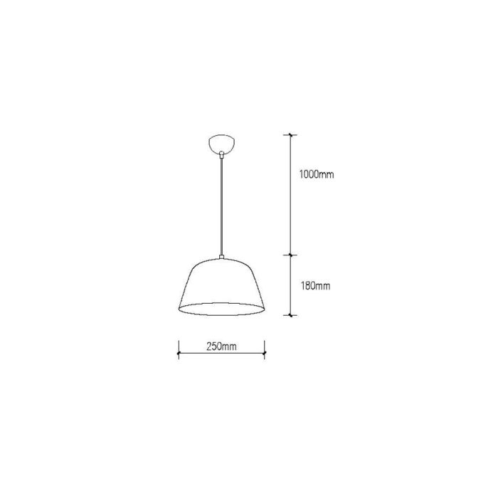 Lámpara Colgante Presley Estilo Nórdico Aluminio SKD-P032-S-P 1