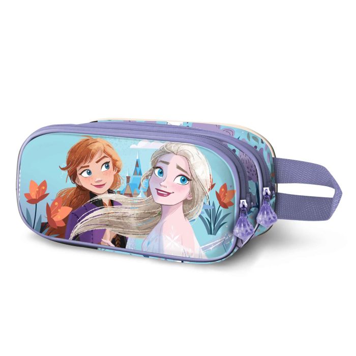 Estuche Portatodo 3D Doble Spring Disney Frozen 2 Azul