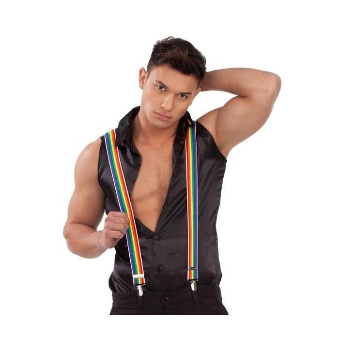 My Other Me Tirantes Rainbow Talla Única para Adulto de Poliéster Multicolor