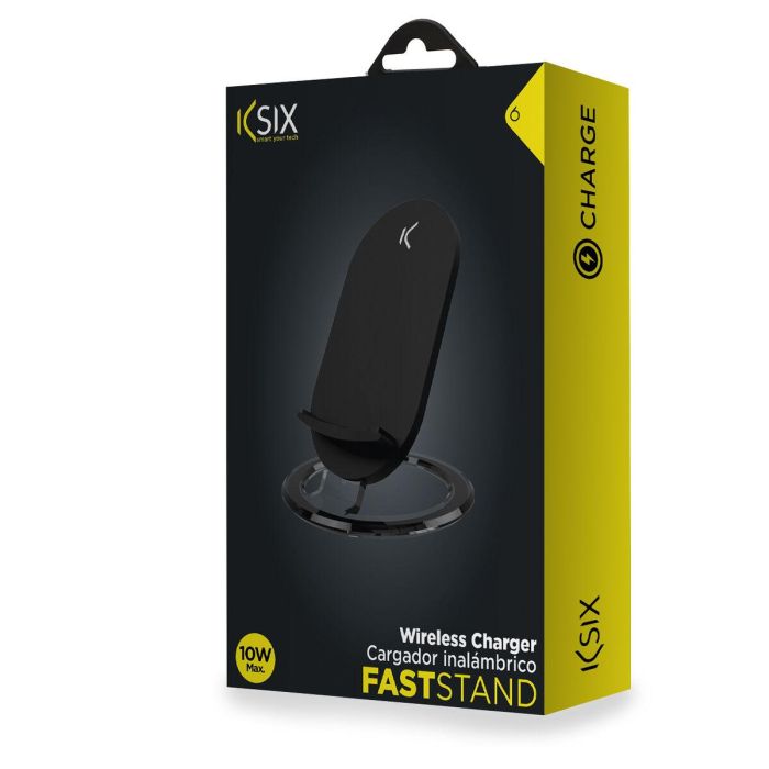 Cargador Inalámbrico para Smartphones Qi KSIX Negro 8 Cargador Inalámbrico para Smartphones Qi KSIX Negro 8