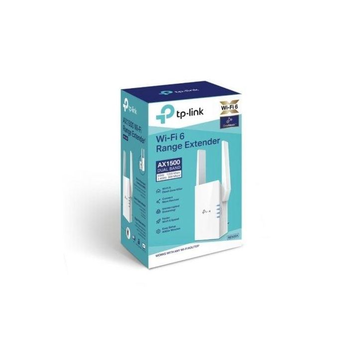 TP-Link RE505X Repetidor Wi-Fi 6 AX1500, Extensor de Cobertura Inalámbrico Doble Banda 1500Mbps, 2 Antenas, Puerto Gigabit, OneMesh 3 TP-Link RE505X Repetidor Wi-Fi 6 AX1500, Extensor de Cobertura Inalámbrico Doble Banda 1500Mbps, 2 Antenas, Puerto Gigabit, OneMesh 3
