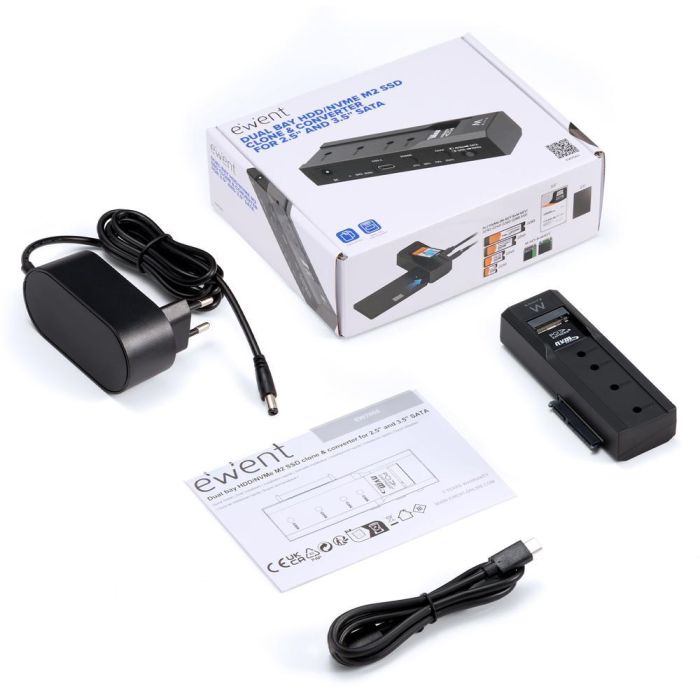 Ewent EW7065 Carcasa Externa USB 3.2 Gen 2 para Disco Duro/SSD 2.5/3.5" M.2 Negro - 10 Gbit/s con UASP 4 Ewent EW7065 Carcasa Externa USB 3.2 Gen 2 para Disco Duro/SSD 2.5/3.5" M.2 Negro - 10 Gbit/s con UASP 4