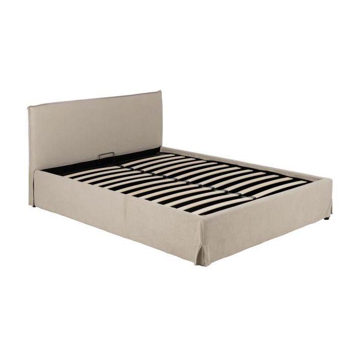 Cama Canapé Beige Tejido Dormitorio 166 X 215 X 96 cm