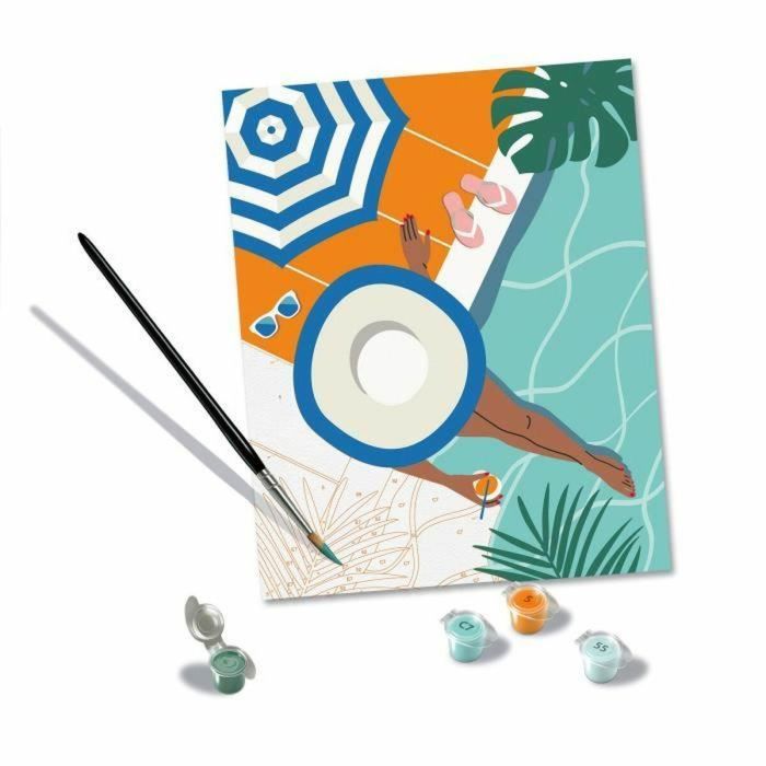 Ravensburger RAV00025523 CreArt Pintar por Números Pool Time para Adultos 24x30 cm 5
