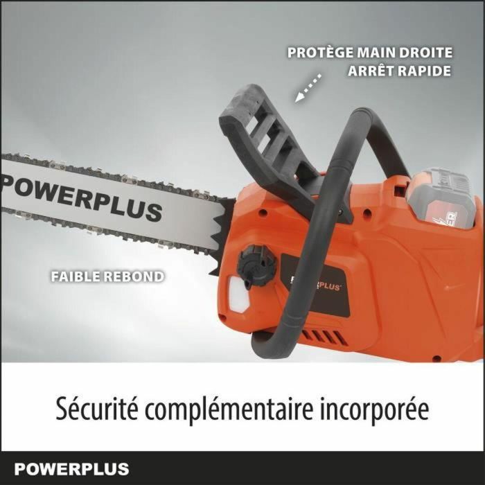 PowerPlus dual Power PowDPGSet33 - 40 V Batería motosierra, guía de 350 mm, batería y cargador incluidos 3