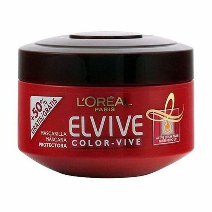 L'Oréal Paris Elvive Color-Vive Mascarilla Protectora y Revitalizante con Filtro UV para Cabello Teñido y con Mechas 300 ml