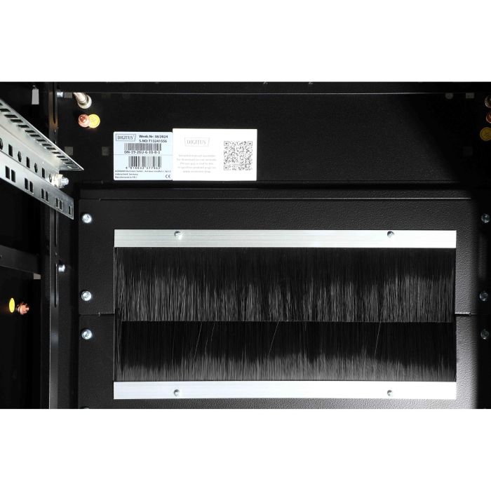 DIGITUS Unique 26HE Armario de red 26U 1342x600x1000mm, Rack independiente 800kg, Rieles, Negro 8