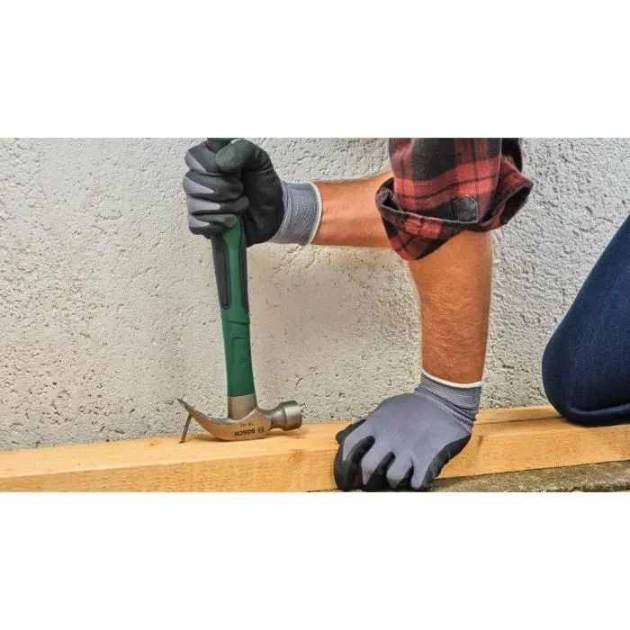 Bosch Martillo de garra 450 g (acero de carburo duro, extractor de garras en forma de V, mango de agarre suave y baja vibración) 4053423254389 1